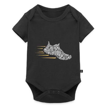 Running shoe word salad definition gift - Baby Premium short-sleeve bodysuit - black - Front