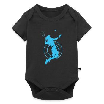 badminton - Baby Premium short-sleeve bodysuit - black - Front