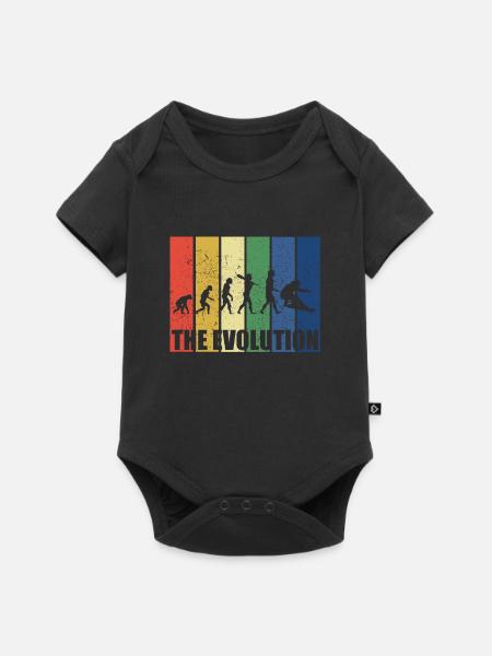 Snowboarding - Baby Premium Kurzarmbody - Schwarz