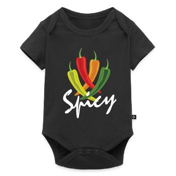 Spicy chilli pepper - Baby Premium short-sleeve bodysuit - black - Front