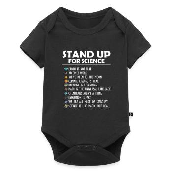 Stand Up For Science Magic but Real Earth Moon - Baby Premium short-sleeve bodysuit - black - Front