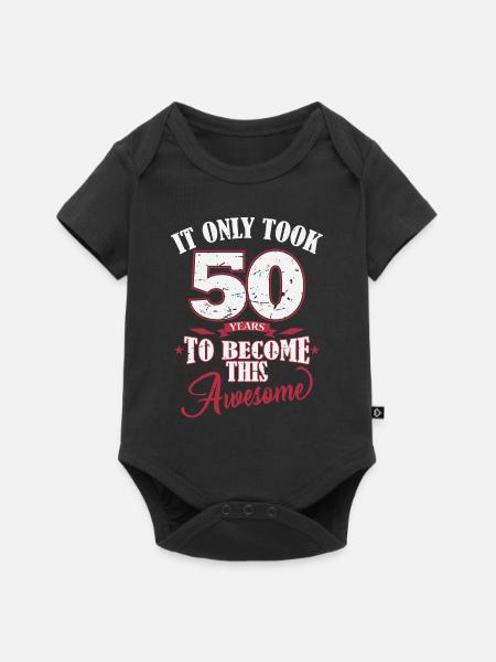 50th Birthday It Only Took 50 Years to Awesome - Baby Premium short-sleeve bodysuit - black