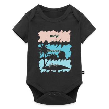 summer - Baby Premium short-sleeve bodysuit - black - Front