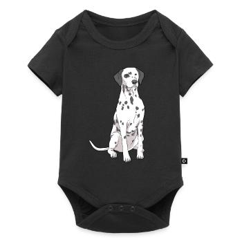 Dalmatian dog - Baby Premium short-sleeve bodysuit - black - Front