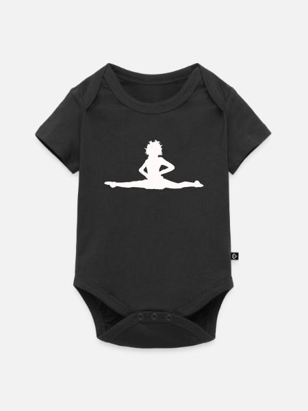 Karneval Garde Tanzen Fasching Fasenacht Spagat - Baby Premium Kurzarmbody - Schwarz