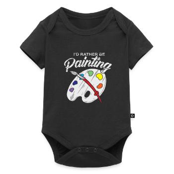 Artiste peintre brosses cadeau palette mixte - Body à manches courtes Premium Bébé - noir - Devant