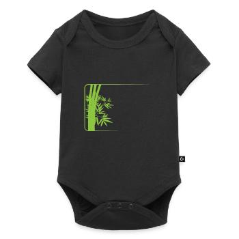 Bamboo Forest in Asia Sweet Grass - Baby Premium short-sleeve bodysuit - black - Front