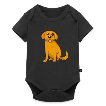 cute dog picture without text - Baby Premium short-sleeve bodysuit - black - Front
