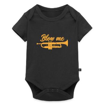 Trompette "Blow Me" - Body à manches courtes Premium Bébé - noir - Devant