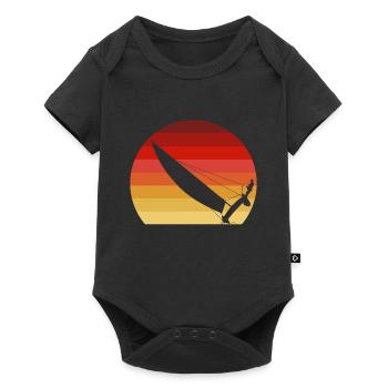 Catamaran in the sunset - Baby Premium short-sleeve bodysuit - black - Front