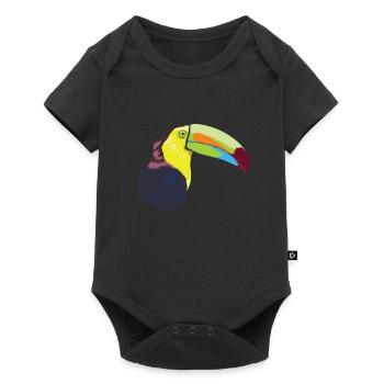 Toucan (Toucan) toucan bird - Baby Premium short-sleeve bodysuit - black - Front