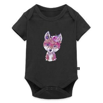 Renard - Body à manches courtes Premium Bébé - noir - Devant
