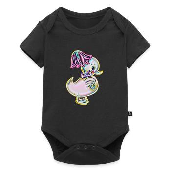 duck - Baby Premium short-sleeve bodysuit - black - Front