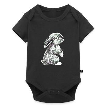 Hare - Baby Premium short-sleeve bodysuit - black - Front