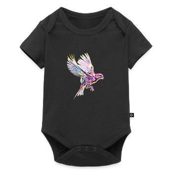 oiseau - Body à manches courtes Premium Bébé - noir - Devant