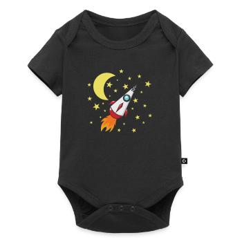 Scolarisation Des sacs d’école fusée - Body à manches courtes Premium Bébé - noir - Devant