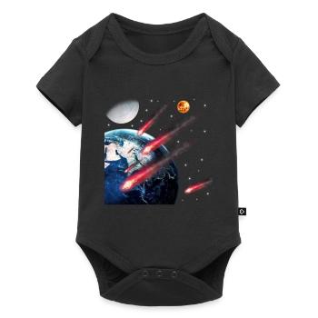 espace - Body à manches courtes Premium Bébé - noir - Devant