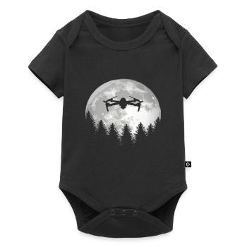 Drone Quadcopter Pilot Shirt for drone pilots - Baby Premium short-sleeve bodysuit - black - Front