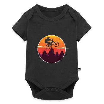 Maillot VTT VTT pour vététistes - Body à manches courtes Premium Bébé - noir - Devant
