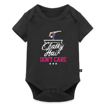 Gymnast Girl Chalky Hair Acrobatic Gymnastic Team - Baby Premium short-sleeve bodysuit - black - Front