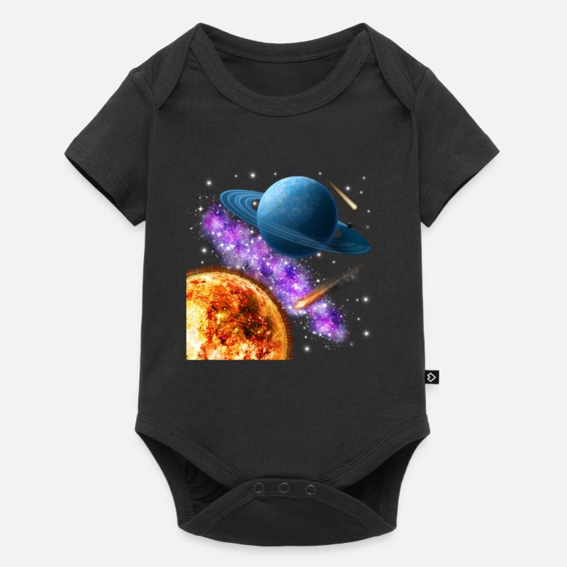 space - Baby Premium short-sleeve bodysuit - black