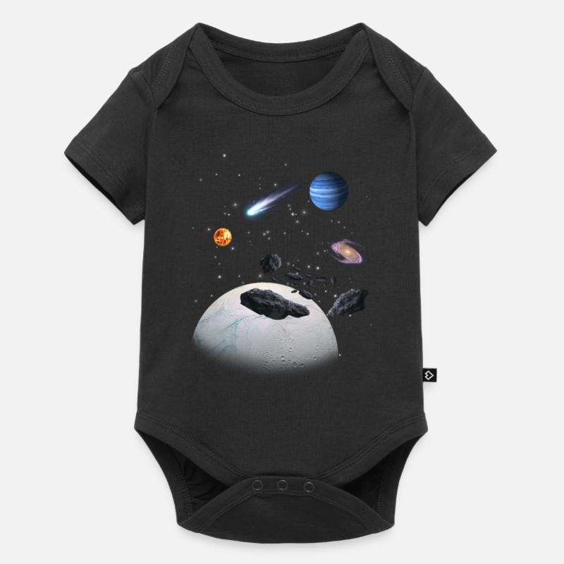 Système solaire - Body à manches courtes Premium Bébé - noir