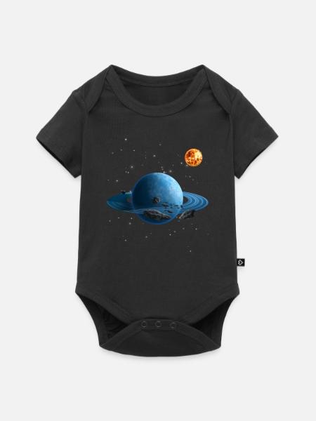 Solar system - Baby Premium short-sleeve bodysuit - black