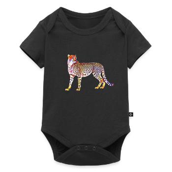 cheetah - Baby Premium short-sleeve bodysuit - black - Front