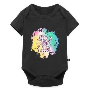 tiger - Baby Premium short-sleeve bodysuit - black - Front