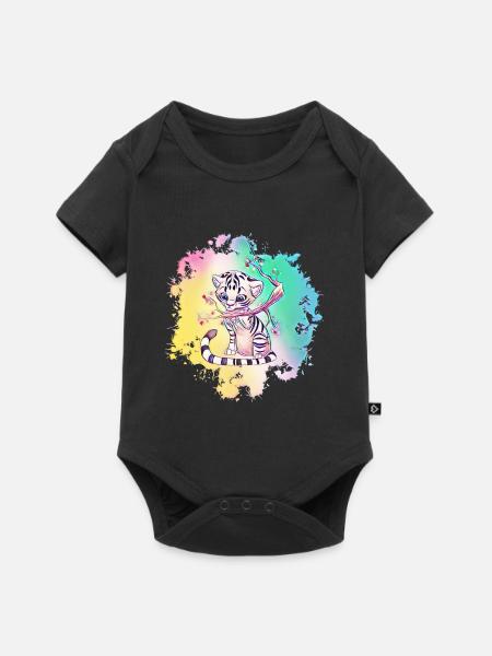 Tiger - Baby Premium Kurzarmbody - Schwarz