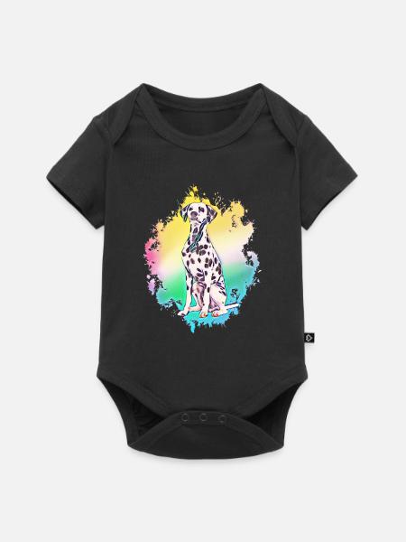 Dalmatiner - Baby Premium Kurzarmbody - Schwarz
