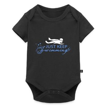 Swimmer swimming - Baby Premium short-sleeve bodysuit - black - Front
