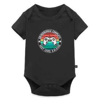 Einschulung 5. Klasse Gaming Gymnasium Realschule - Baby Premium Kurzarmbody - Schwarz - Vorne