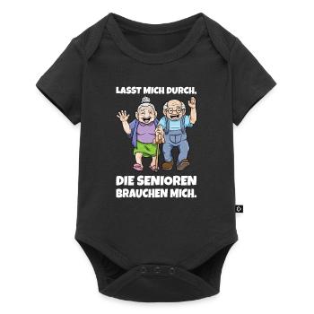 Altenpflege Pflegekraft Seniorenheim Altenpfleger - Baby Premium Kurzarmbody - Schwarz - Vorne