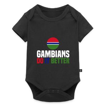 Gambie - Body à manches courtes Premium Bébé - noir - Devant