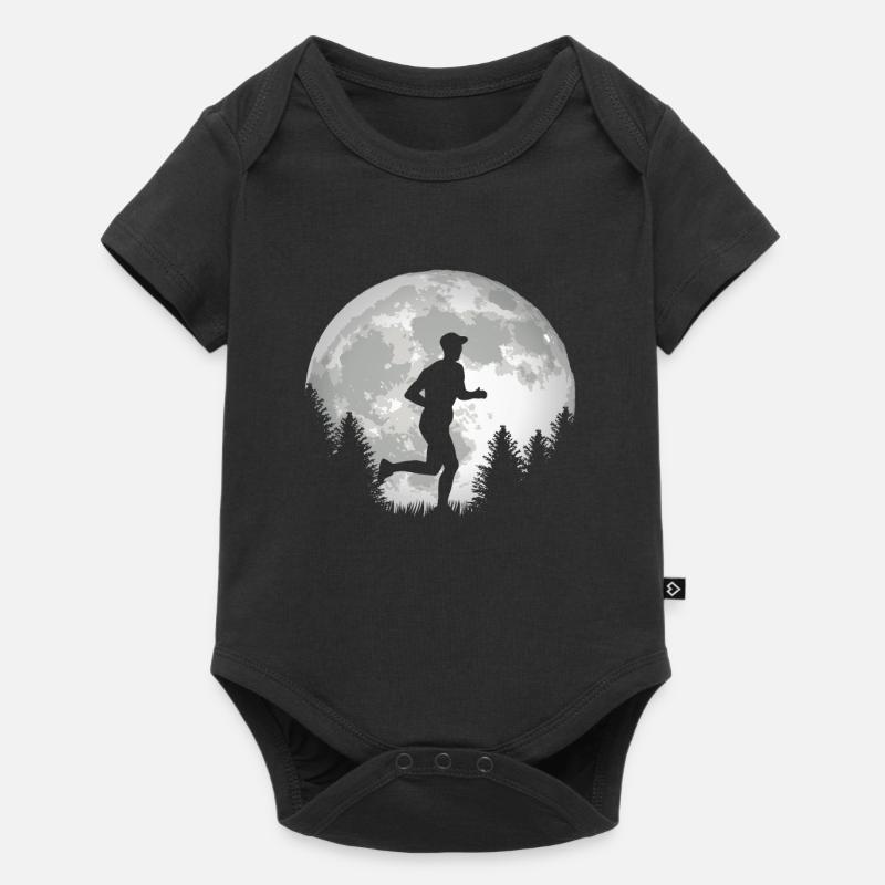 Chemise de course à pied pour les coureurs - Body à manches courtes Premium Bébé - noir