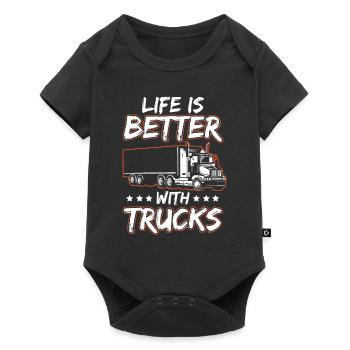 Avec Trucks Better Life Trucker - Body à manches courtes Premium Bébé - noir - Devant