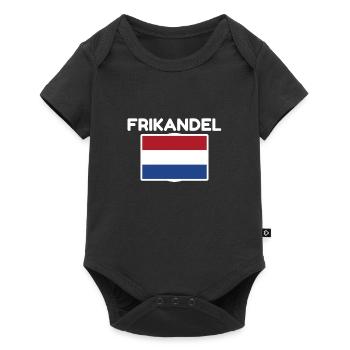 FRIKANDEL netherlands holland orang - Baby Premium short-sleeve bodysuit - black - Front