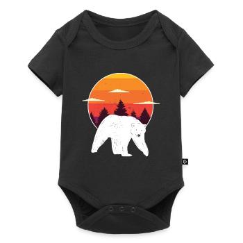 Polar bear polar bear shirt for polar bear lovers - Baby Premium short-sleeve bodysuit - black - Front
