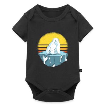 Ours polaire sur Idée cadeau ours polaire - Body à manches courtes Premium Bébé - noir - Devant