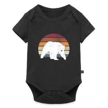 Polar bear motif polar bears - Baby Premium short-sleeve bodysuit - black - Front