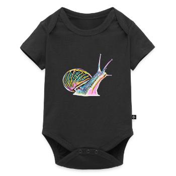 limace - Body à manches courtes Premium Bébé - noir - Devant