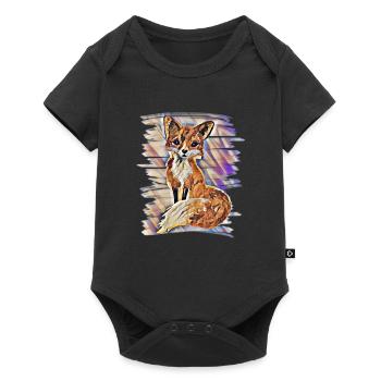 Fox - Baby Premium short-sleeve bodysuit - black - Front