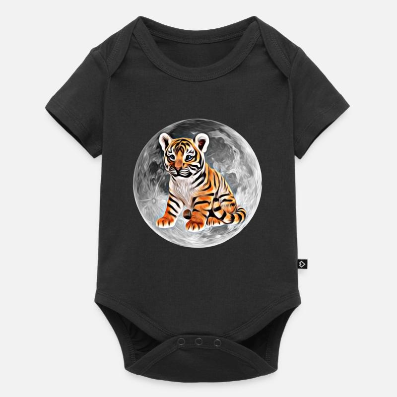 tigre - Body à manches courtes Premium Bébé - noir