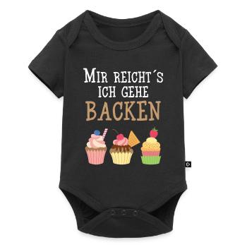 Bäcker - Mir Reicht´s ich gehe Backen - Baby Premium Kurzarmbody - Schwarz - Vorne