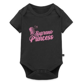 Chant princesse au Microphone Suprano Princess - Body à manches courtes Premium Bébé - noir - Devant