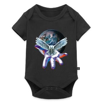 owl - Baby Premium short-sleeve bodysuit - black - Front
