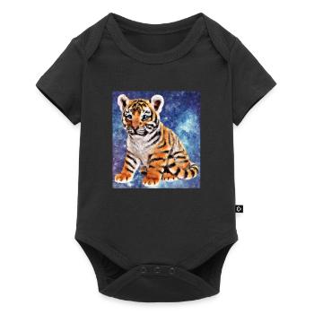 tiger - Baby Premium short-sleeve bodysuit - black - Front