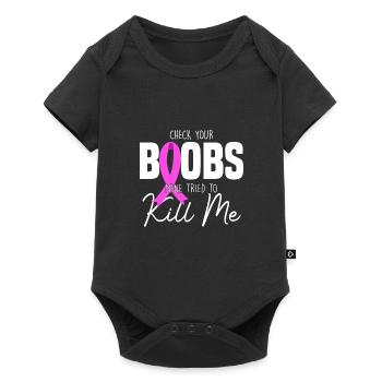 Breast Cancer Breast Cancer Breast Cancer Month - Baby Premium short-sleeve bodysuit - black - Front
