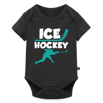 Hockey sur glace - Hockey sur glace Hockey sur glace - Body à manches courtes Premium Bébé - noir - Devant